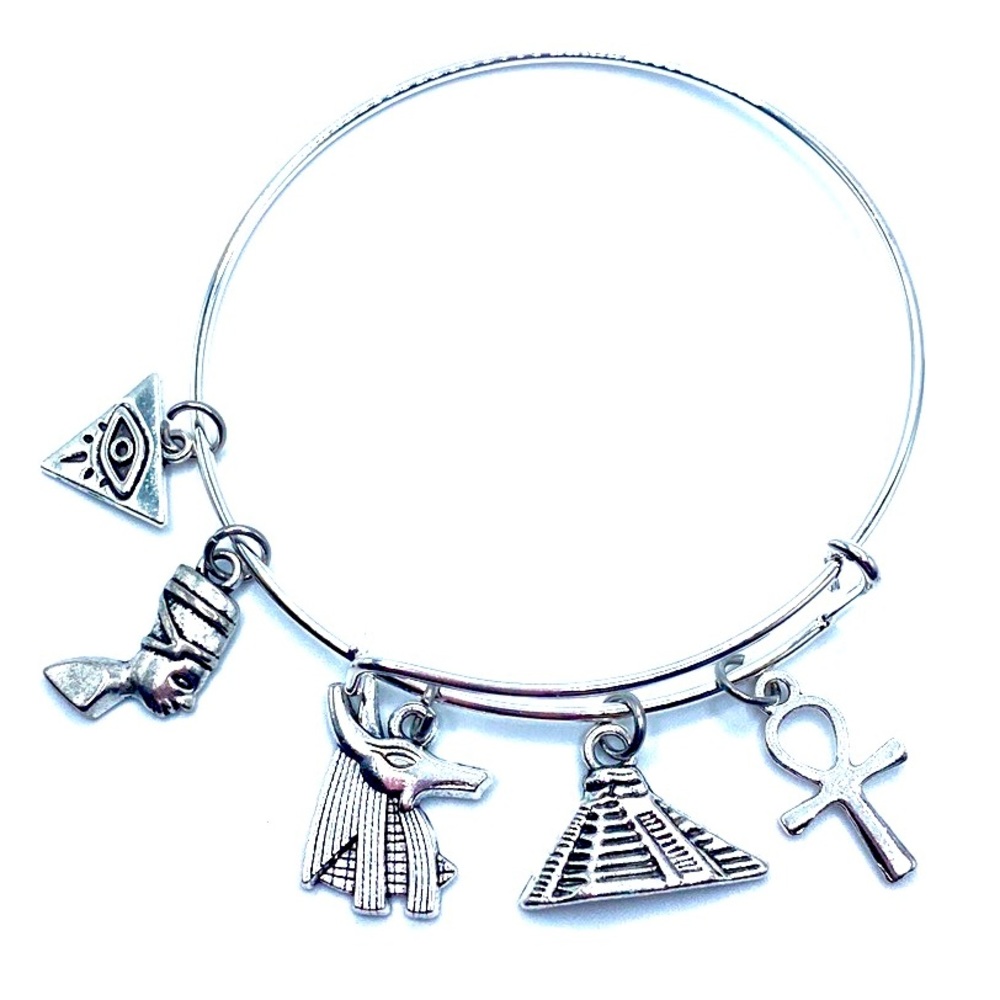 Egyptian Charm Bracelet Bangle